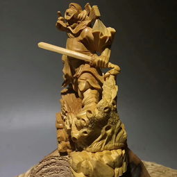 黄杨木雕钟馗摆件 匠心独运的收藏臻品